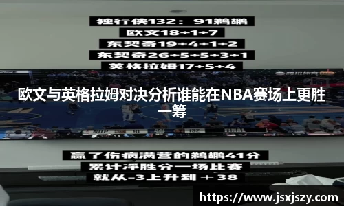 欧文与英格拉姆对决分析谁能在NBA赛场上更胜一筹